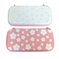 Nintendo Switch Classic and Oled Case - Double Sided Pink and White Sakura Cherry Blossom Carrying Case